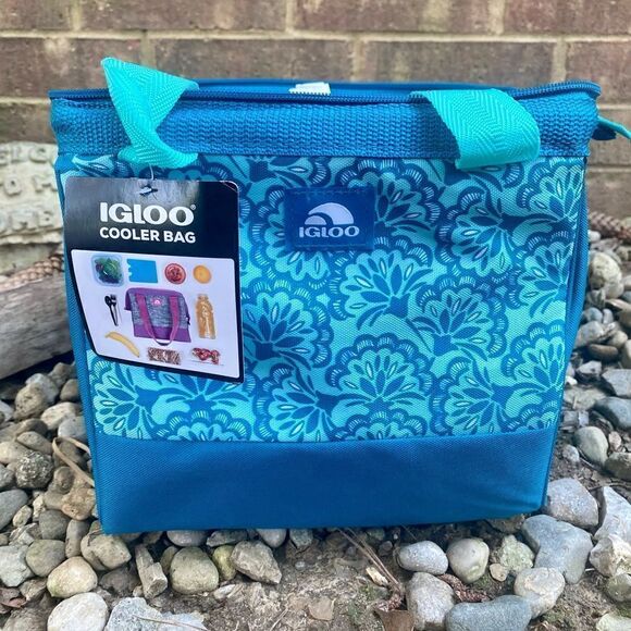 IGLOO Cooler Bag Mini Essential Tote 9 CAN CAPACITY Diamond Lattice BRAND NEW - Picture 3 of 4